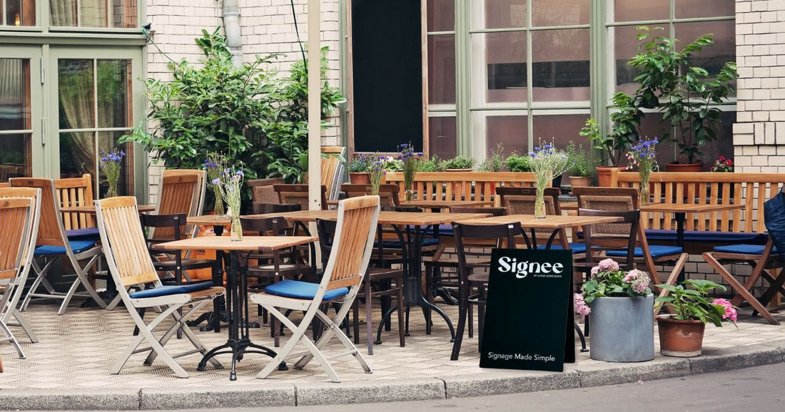 5 Ways to Make A-Frame Signs Work Wonders for Your Small Business_acryclic a-frame, a-frame signs, a-frame signage, metal a-frame